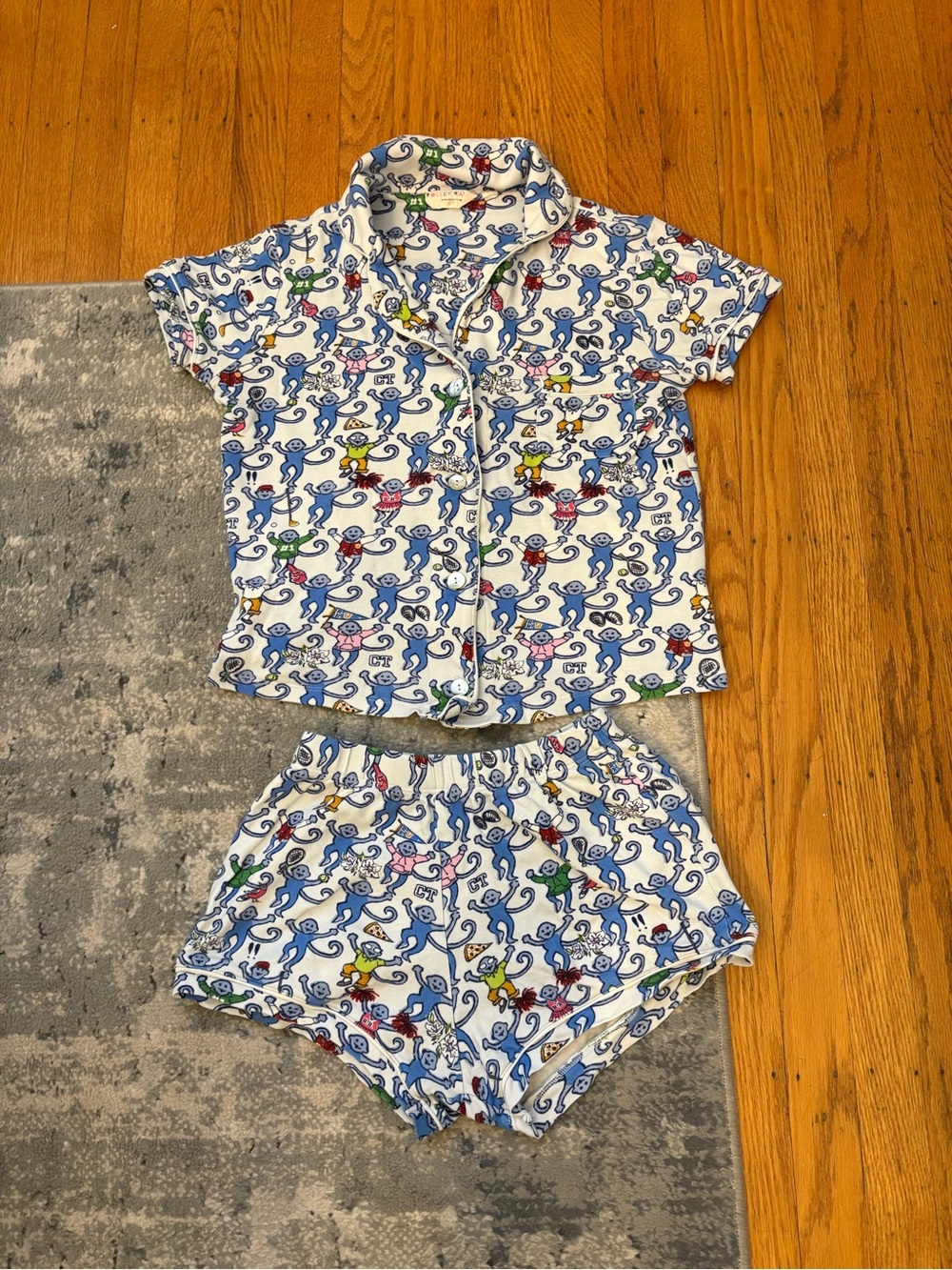 Roller Rabbit Polo Monkey PJ’s Greenwich CT, Women’s XXS